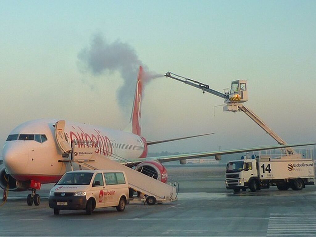 Flugzeug enteisung air berlin