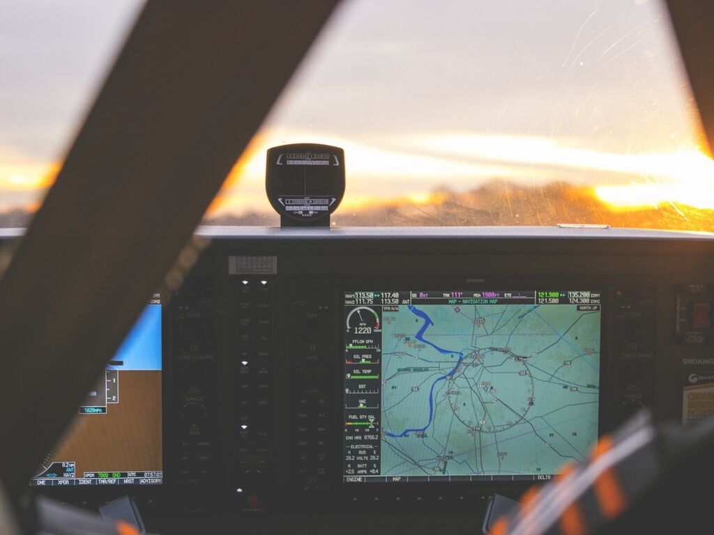 Cockpit Flugzeug